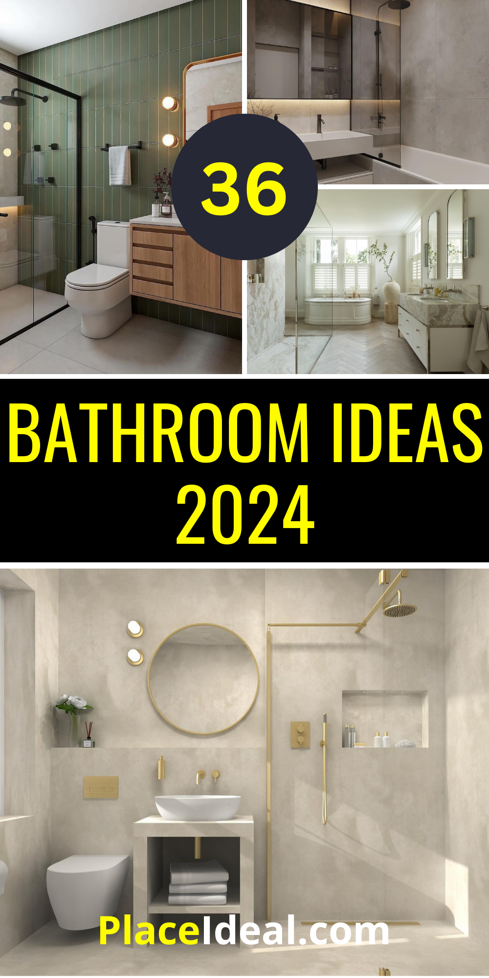 36 Inspiring Bathroom Ideas 2025: Modern Designs to Transform Your ...