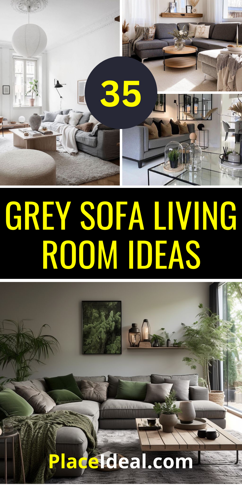 Chic and Cozy: 35 Grey Sofa Living Room Styles You'll Adore ...