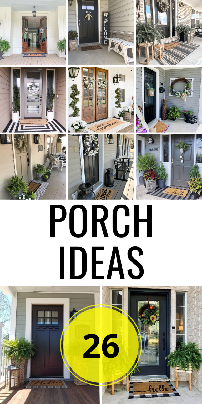 26 Porch Ideas to Revitalize Your Home's Entryway Charm & Style ...