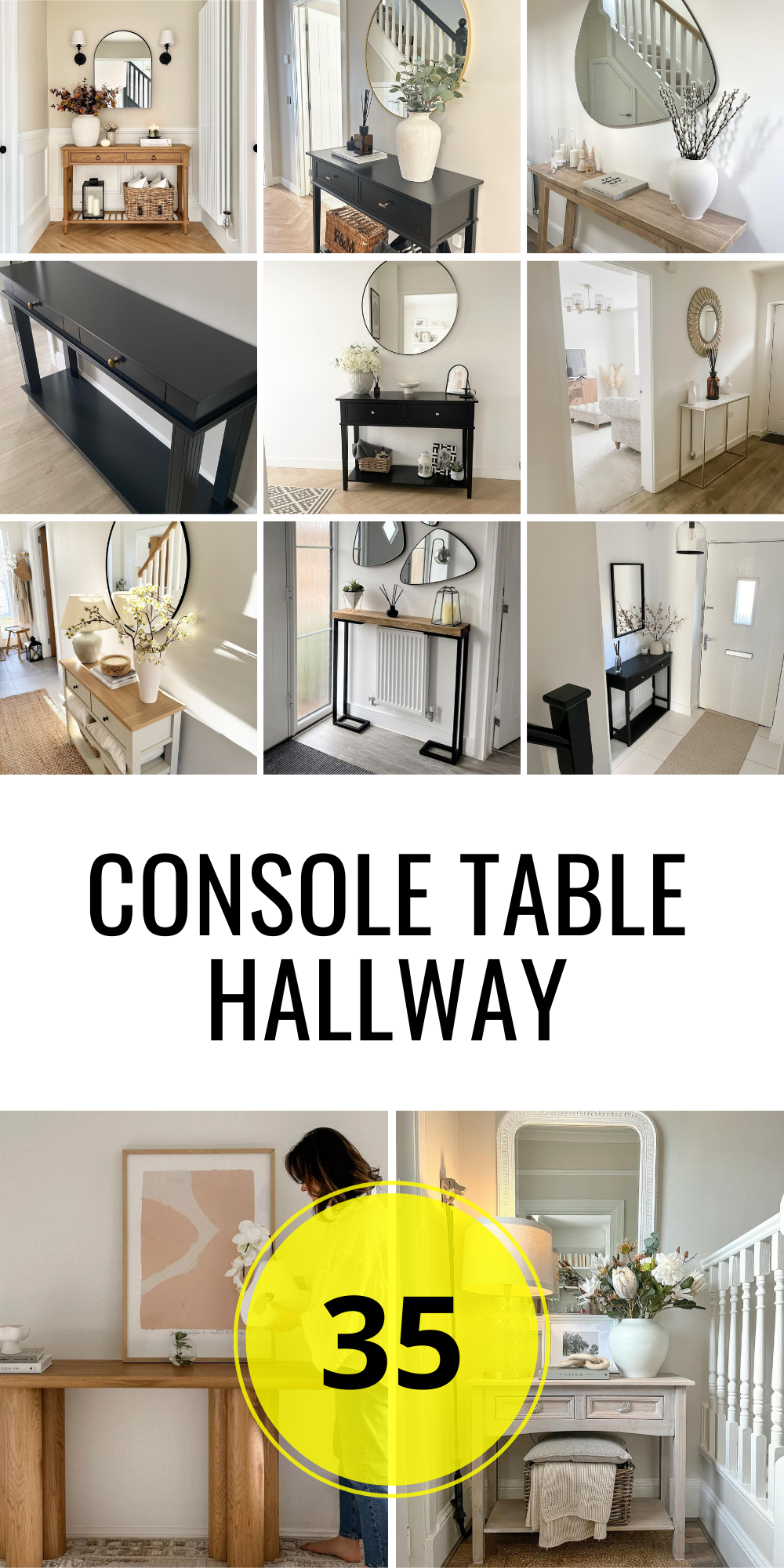 Top 35 Console Table Hallway Ideas for a Welcoming Home Entrance ...