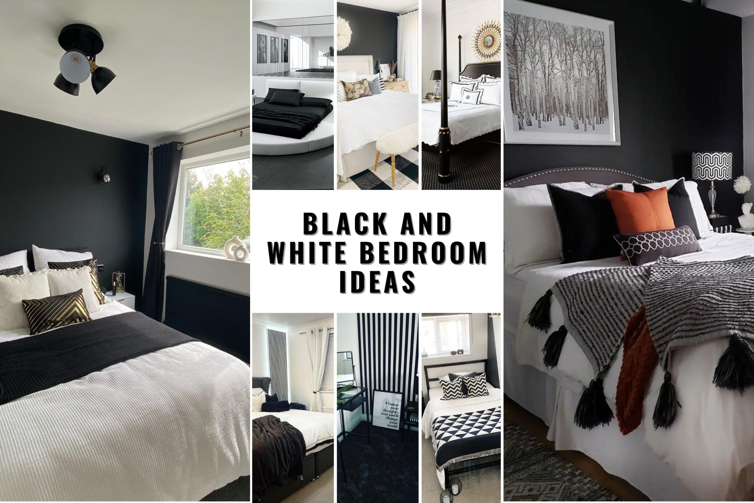 Discover 36 Black and White Bedroom Ideas for Timeless Decor - Elegance ...