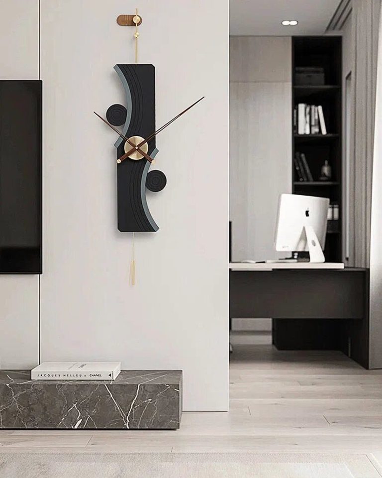 27 Wall Clock Styles to Elevate Your Living Room Decor Elegantly