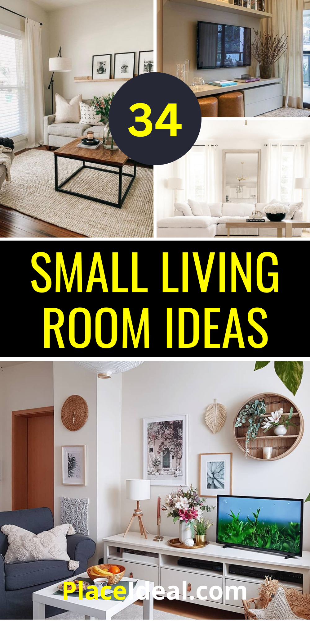 Maximize Your Space: 34 Small Living Room Ideas for Chic Homes ...