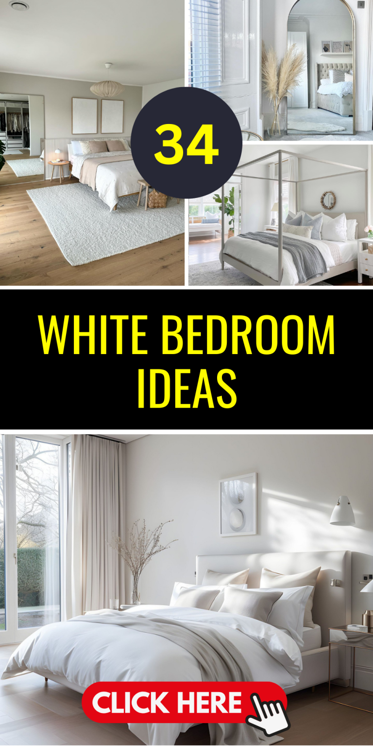 Transform Your Space: 34 White Bedroom Ideas for Modern Homes ...
