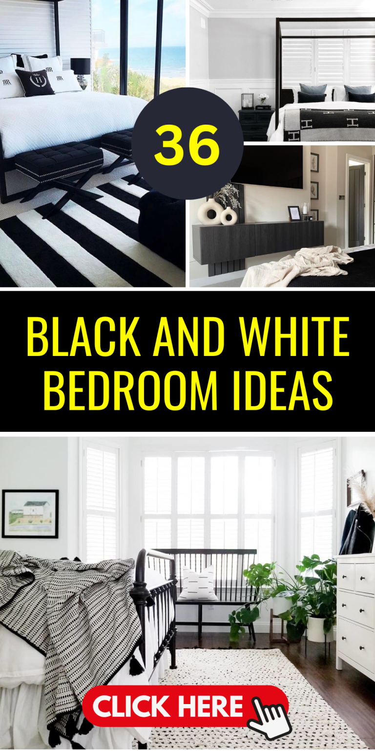 Discover 36 Black and White Bedroom Ideas for Timeless Decor - Elegance ...