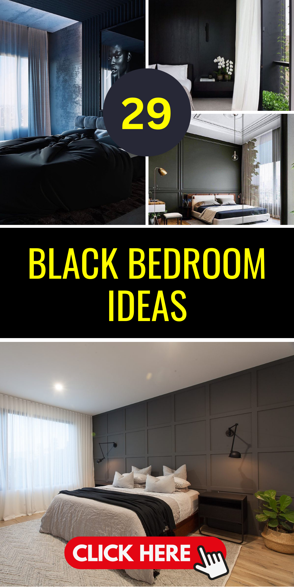 Top 29 Black Bedroom Ideas for a Modern Home Makeover | Style Guide ...