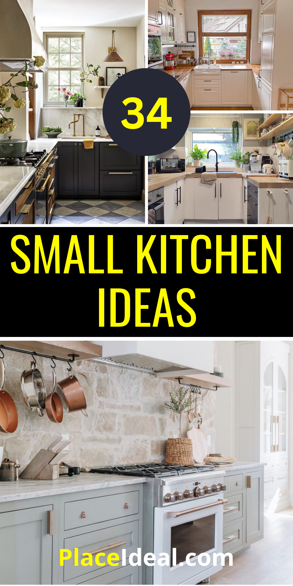34 Small Kitchen Ideas to Maximize Your Space Elegantly - placeideal.com