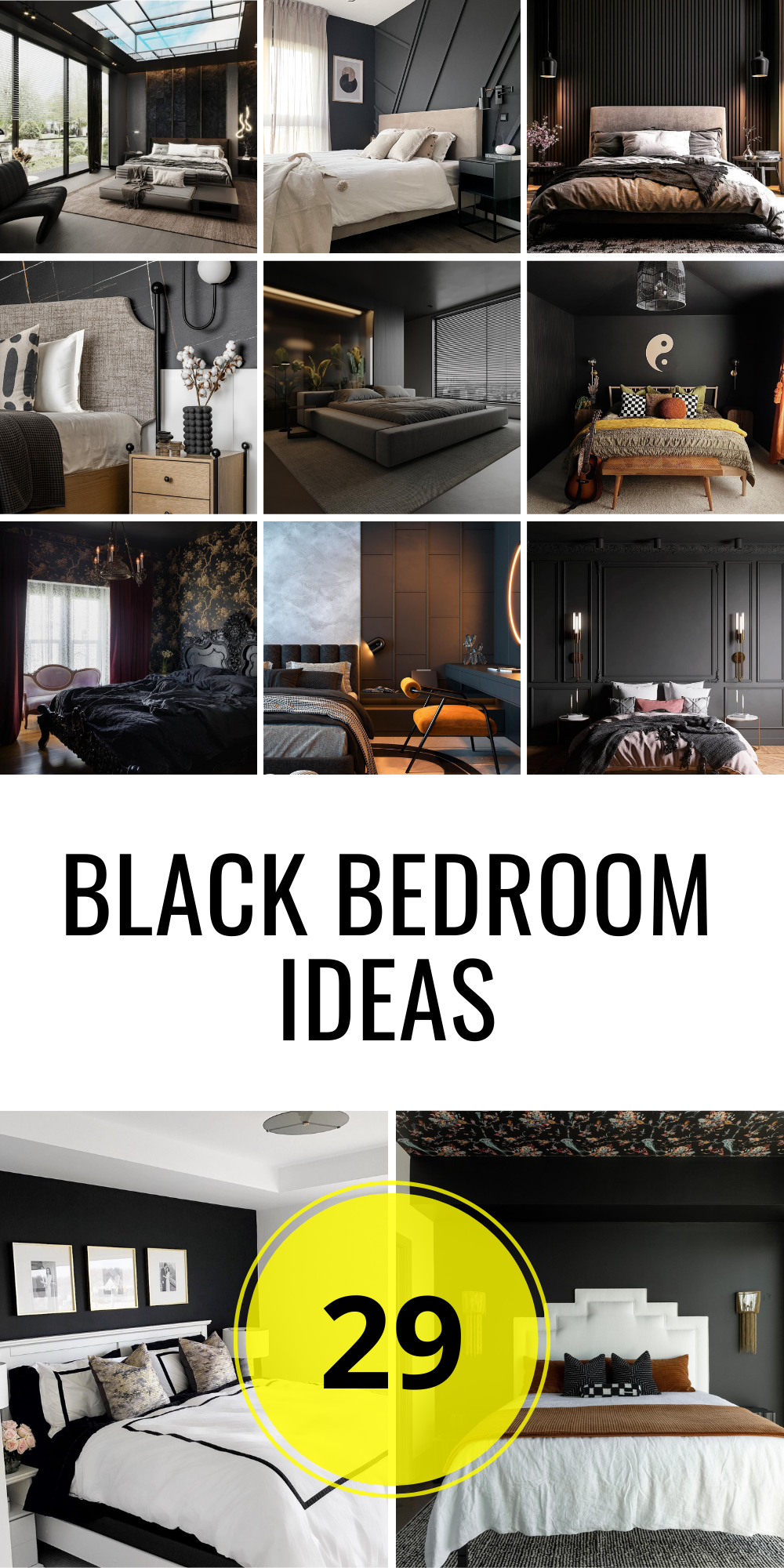 Top 29 Black Bedroom Ideas for a Modern Home Makeover | Style Guide ...