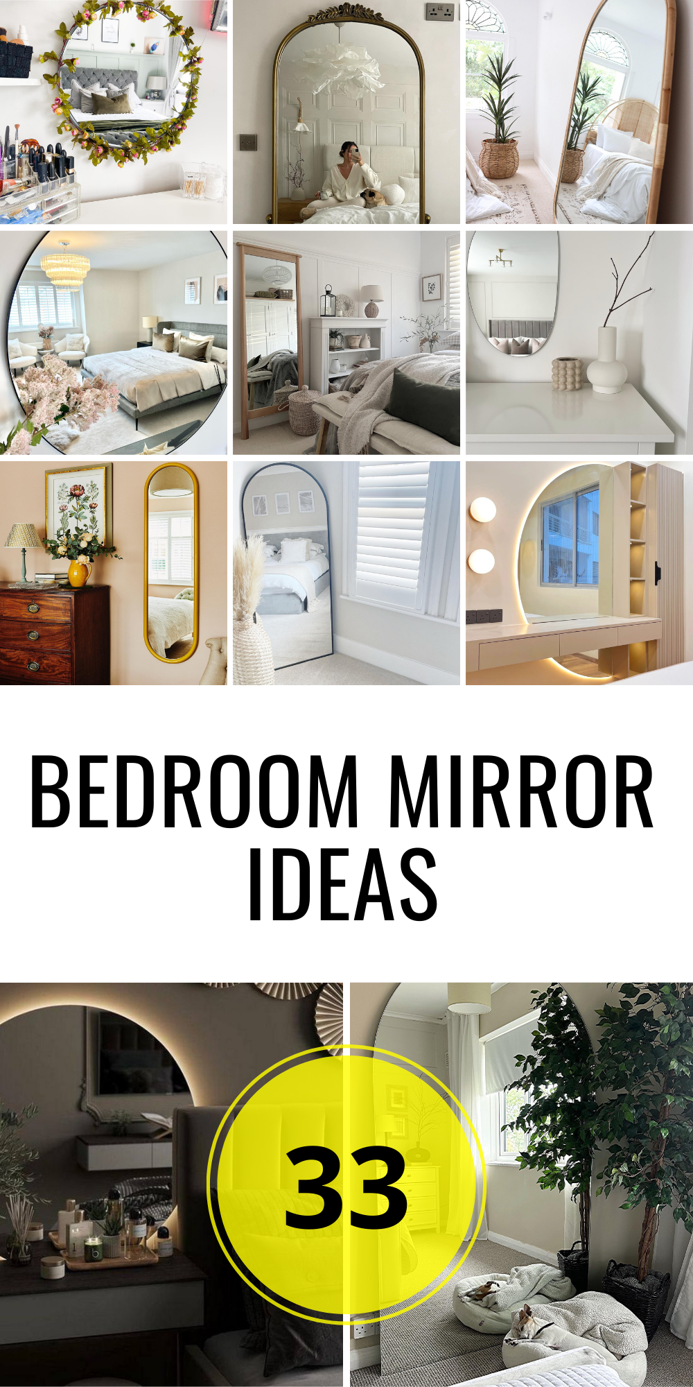 33 Bedroom Mirror Ideas: Elevate Your Space with Stylish Reflections ...