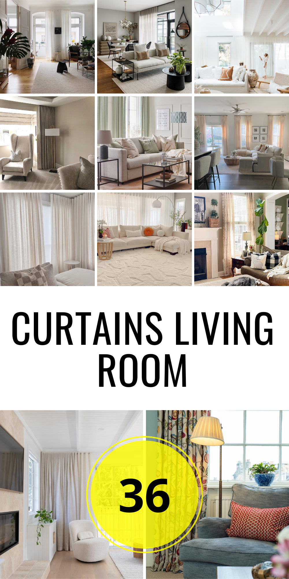 36 Curtains Living Room Ideas for Every Style – Elevate Your Space ...