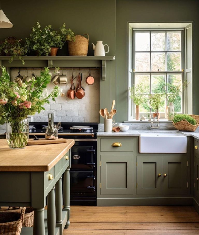 32 Lush Green Kitchen Ideas for a Fresh, Modern Home Update ...