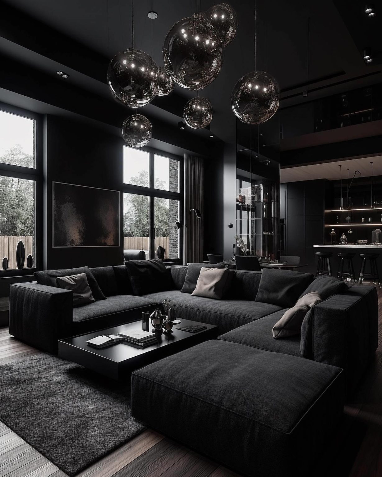 24 Modern Dark Living Room Ideas: Elegant, Cozy, and Stylish Designs ...