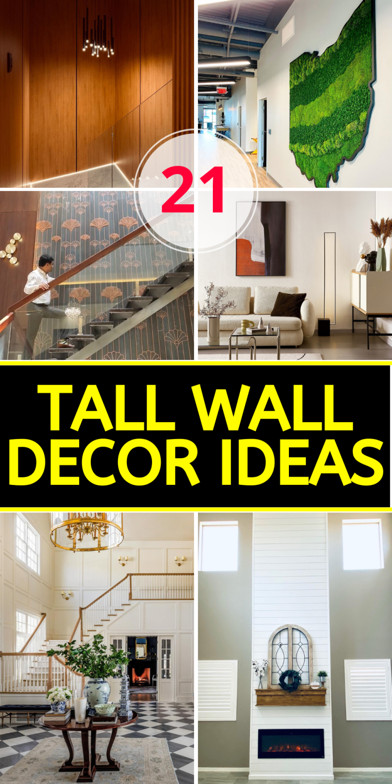 21 Tall Wall Decor Ideas to Elevate Your Home’s Aesthetic - placeideal.com