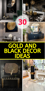 30 Gold and Black Decor Ideas to Elevate Your Home with Luxury and Sophistication - placeideal.com