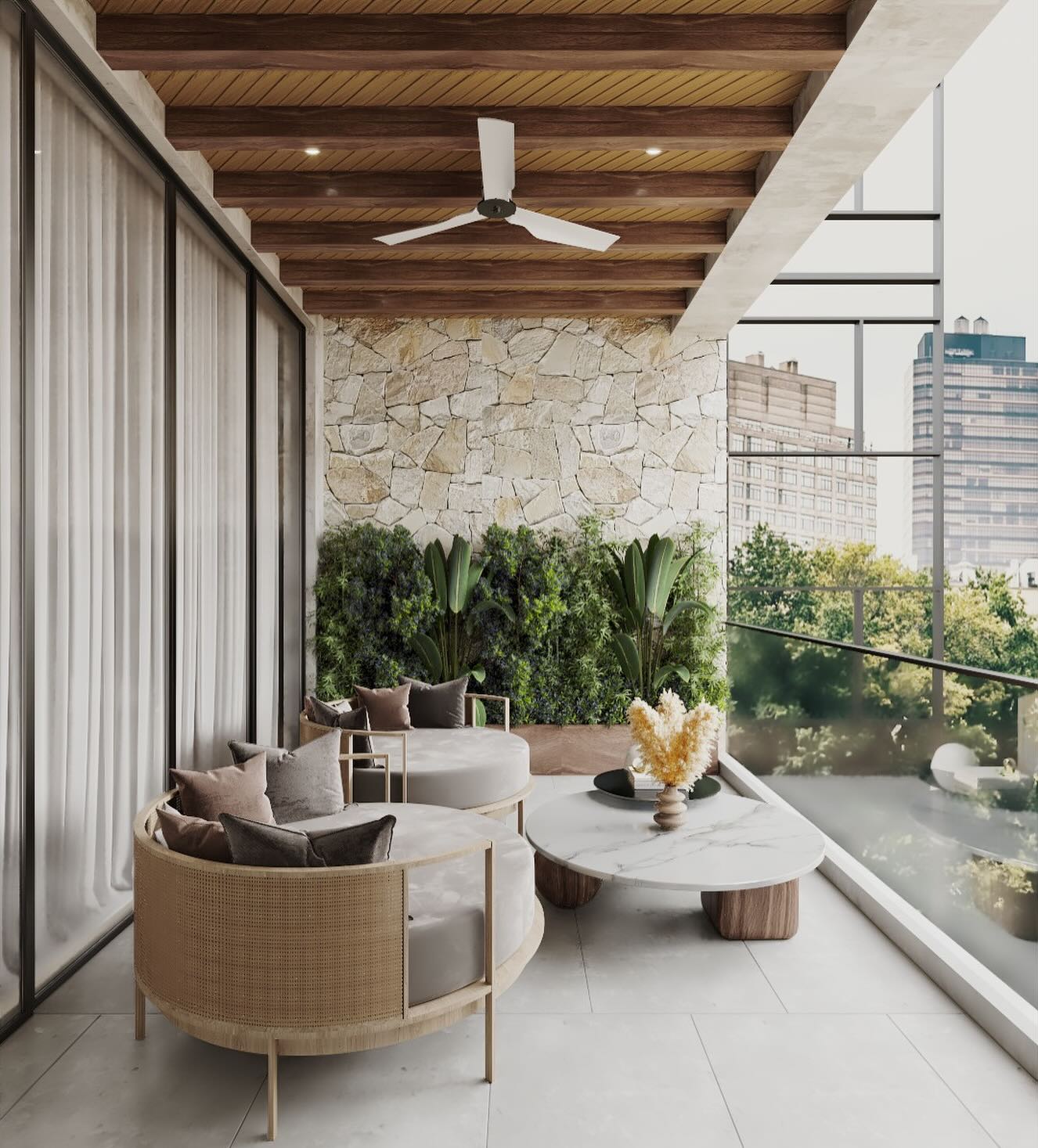 View of 26 Beautiful Apartment Balcony Ideas to Elevate Your Space