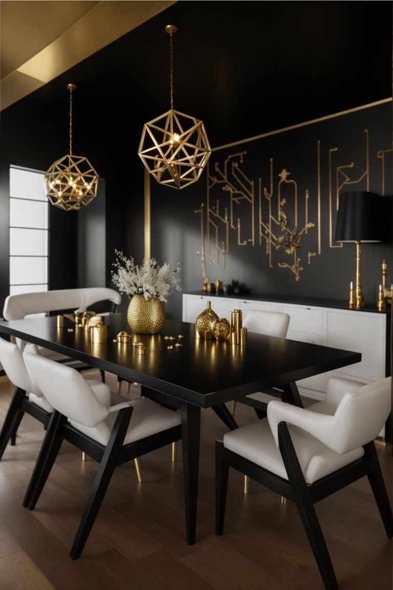 30 Gold and Black Decor Ideas to Elevate Your Home with Luxury and ...