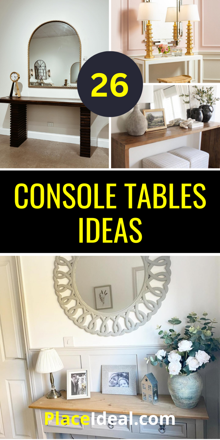 26 Stylish Console Table Ideas for Entryways and Living Rooms ...