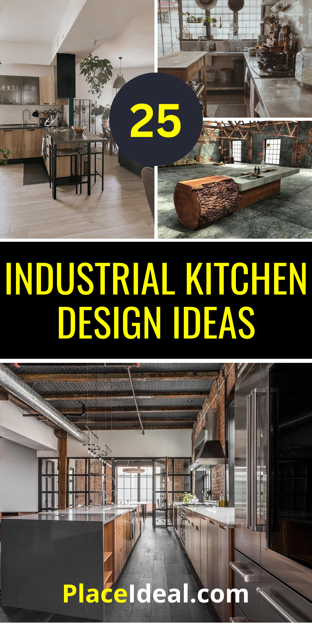 25 Industrial Kitchen Design Ideas: Modern, Rustic And Urban ... - Townhouse Kitchen Industrial Design Ideas