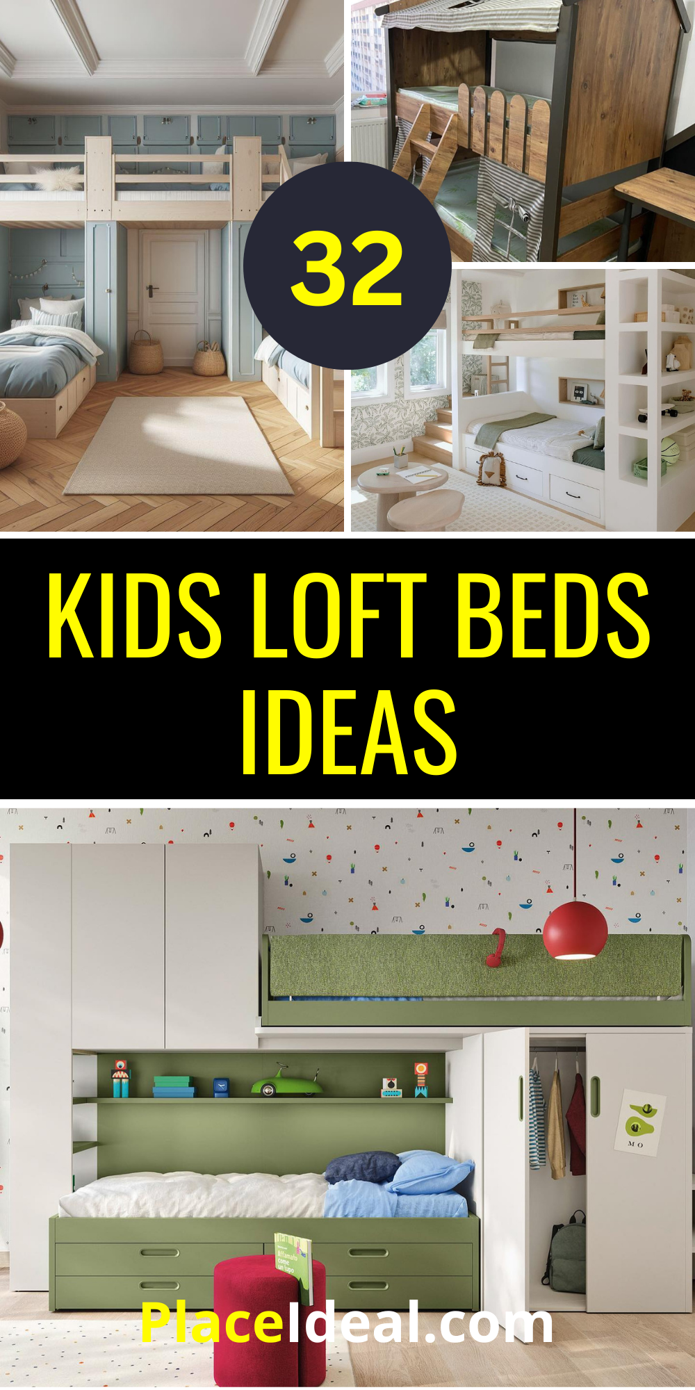 32 Kids Loft Beds Ideas: Creative Solutions for Small Rooms with ...
