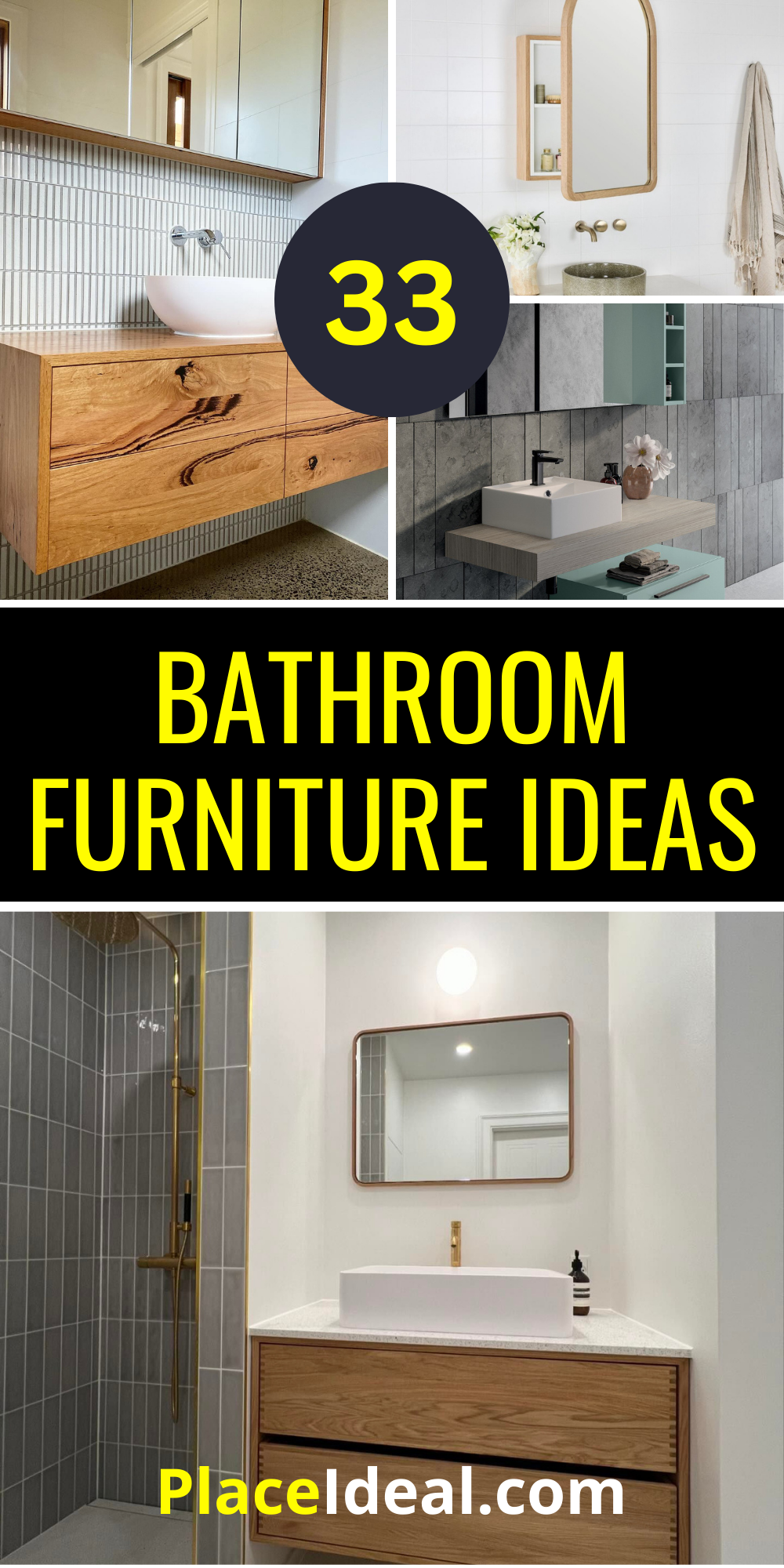 33 Stylish Bathroom Furniture Ideas to Transform Your Space