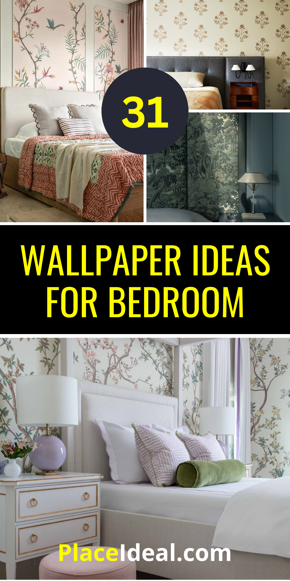 31 Unique Wallpaper Ideas for Bedroom: Enhance Style And Comfort ...