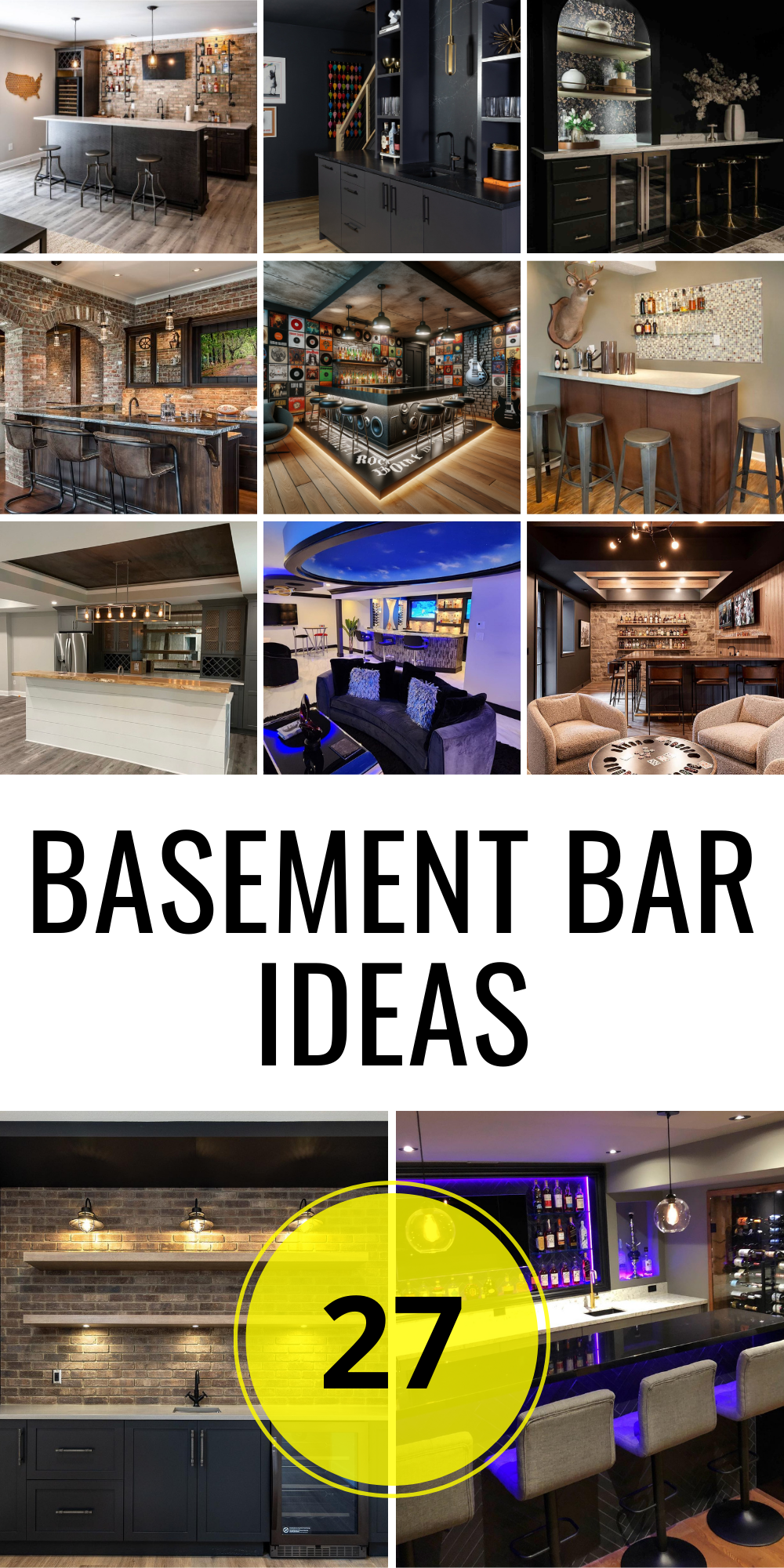27 Basement Bar Ideas: Transform Your Space with Stylish Designs ...