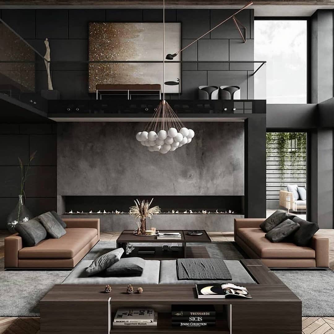 24 Modern Dark Living Room Ideas: Elegant, Cozy, and Stylish Designs - placeideal.com