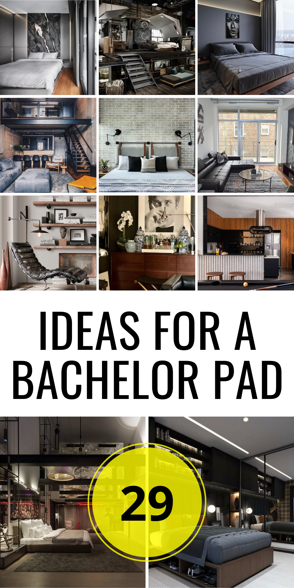 29 Ideas for a Bachelor Pad: Stylish Designs for Modern Men's Living ...