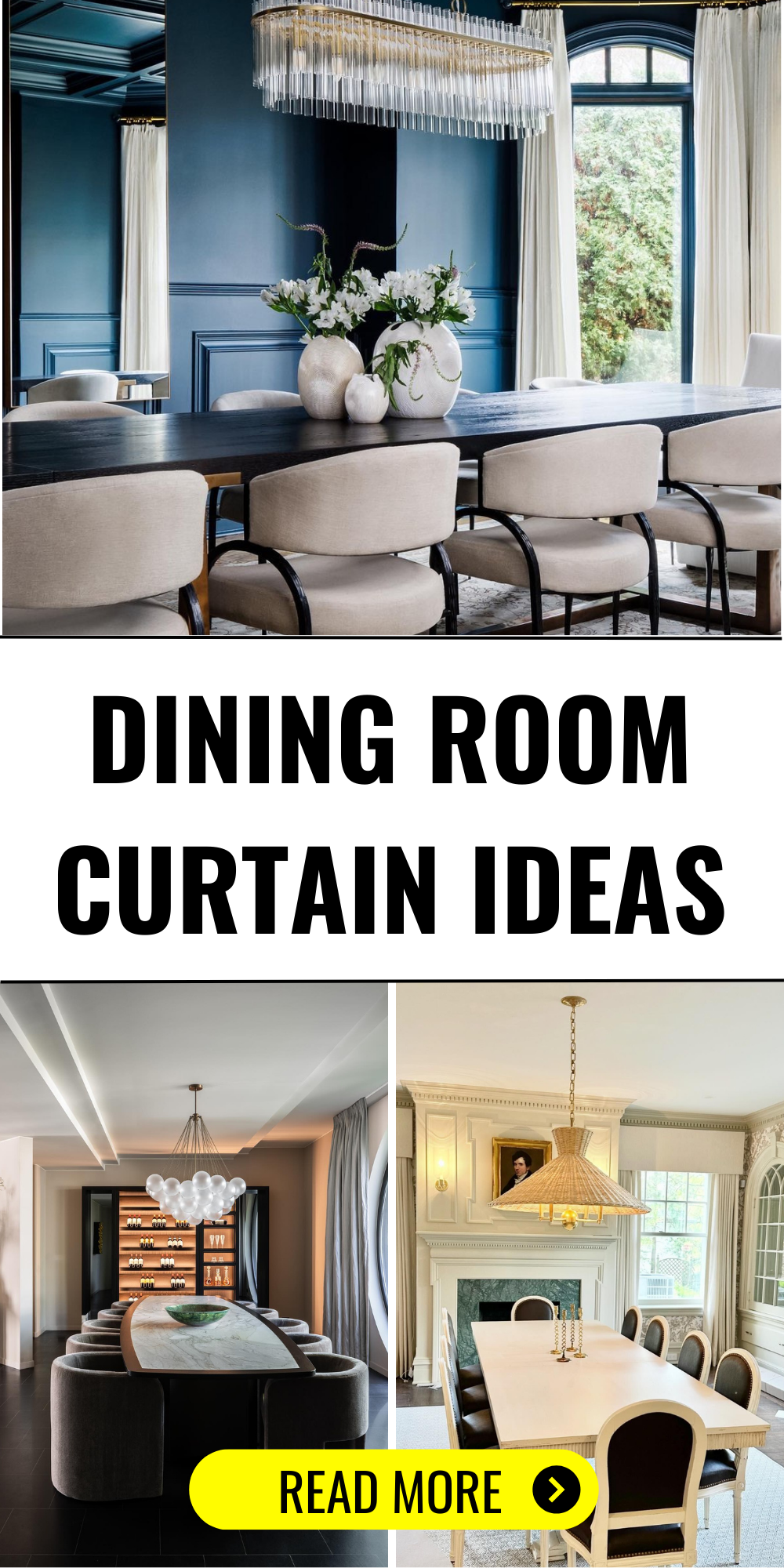 Explore 28 Top Dining Room Curtain Ideas to Refresh Your Home's Style ...