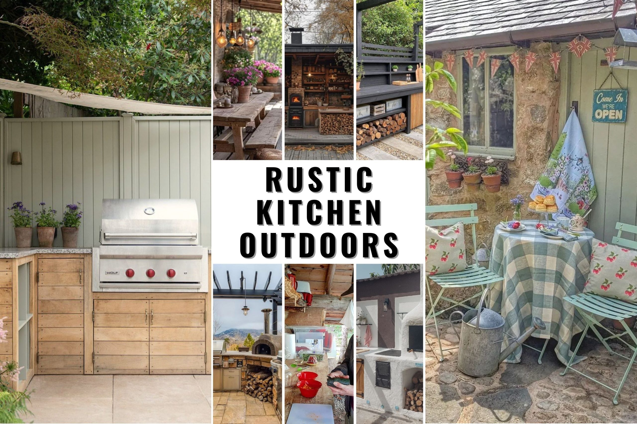 23 Rustic Kitchen Outdoors Ideas to Transform Your Backyard into a Cozy ...