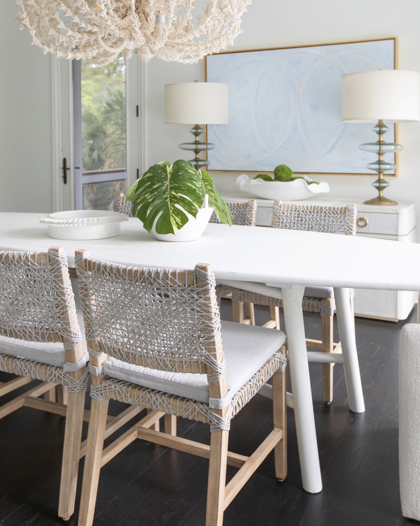 Image showcasing Modern tropical interior with beige vertical metal ... - Facebook