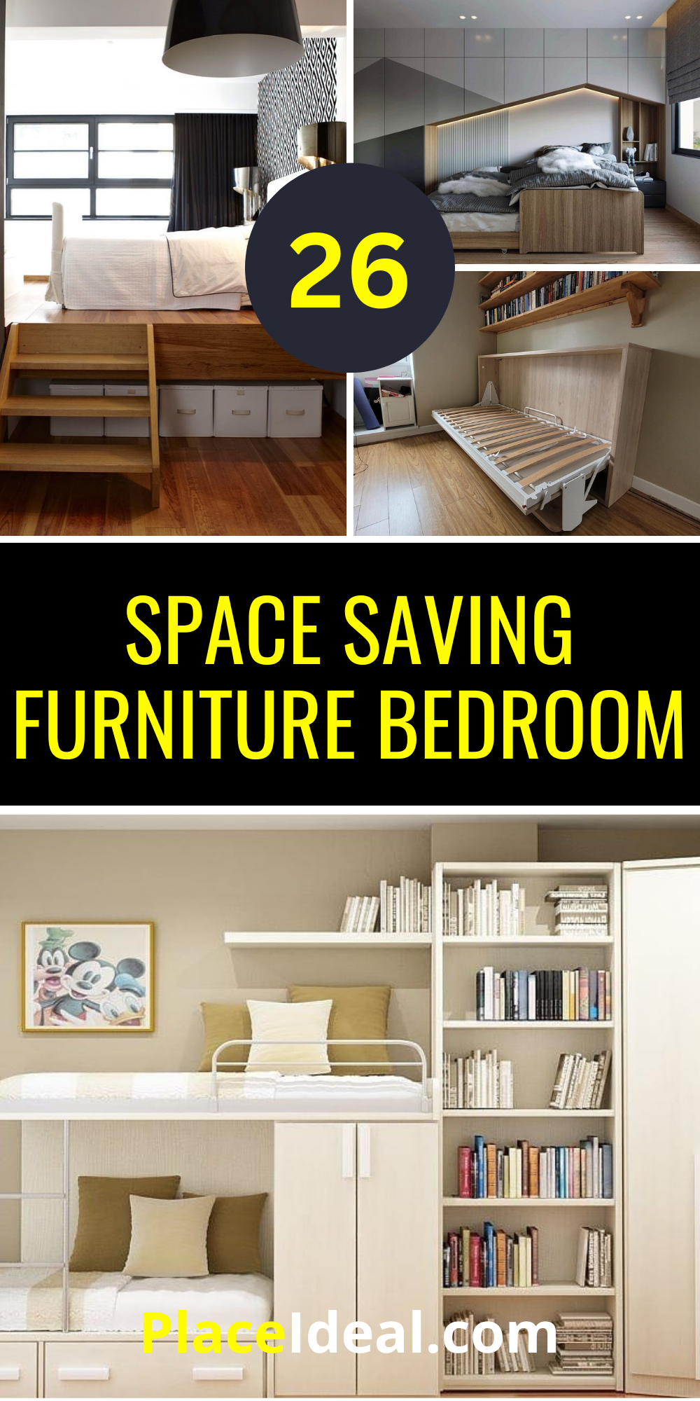 Transform Your Bedroom: 26 Space Saving Furniture Ideas for Modern and ...