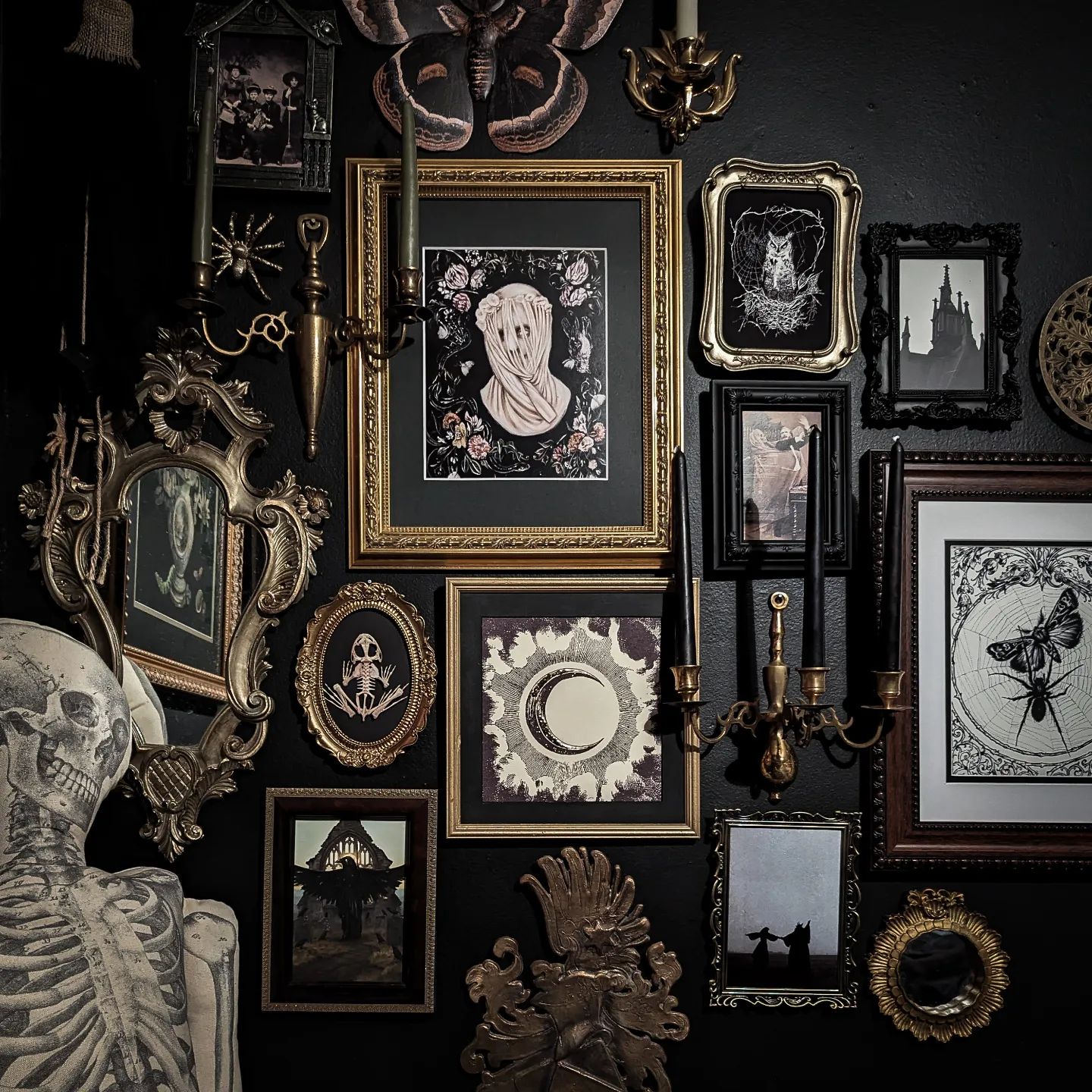 Unleash Your Inner Shadow: Gothic Gallery Walls