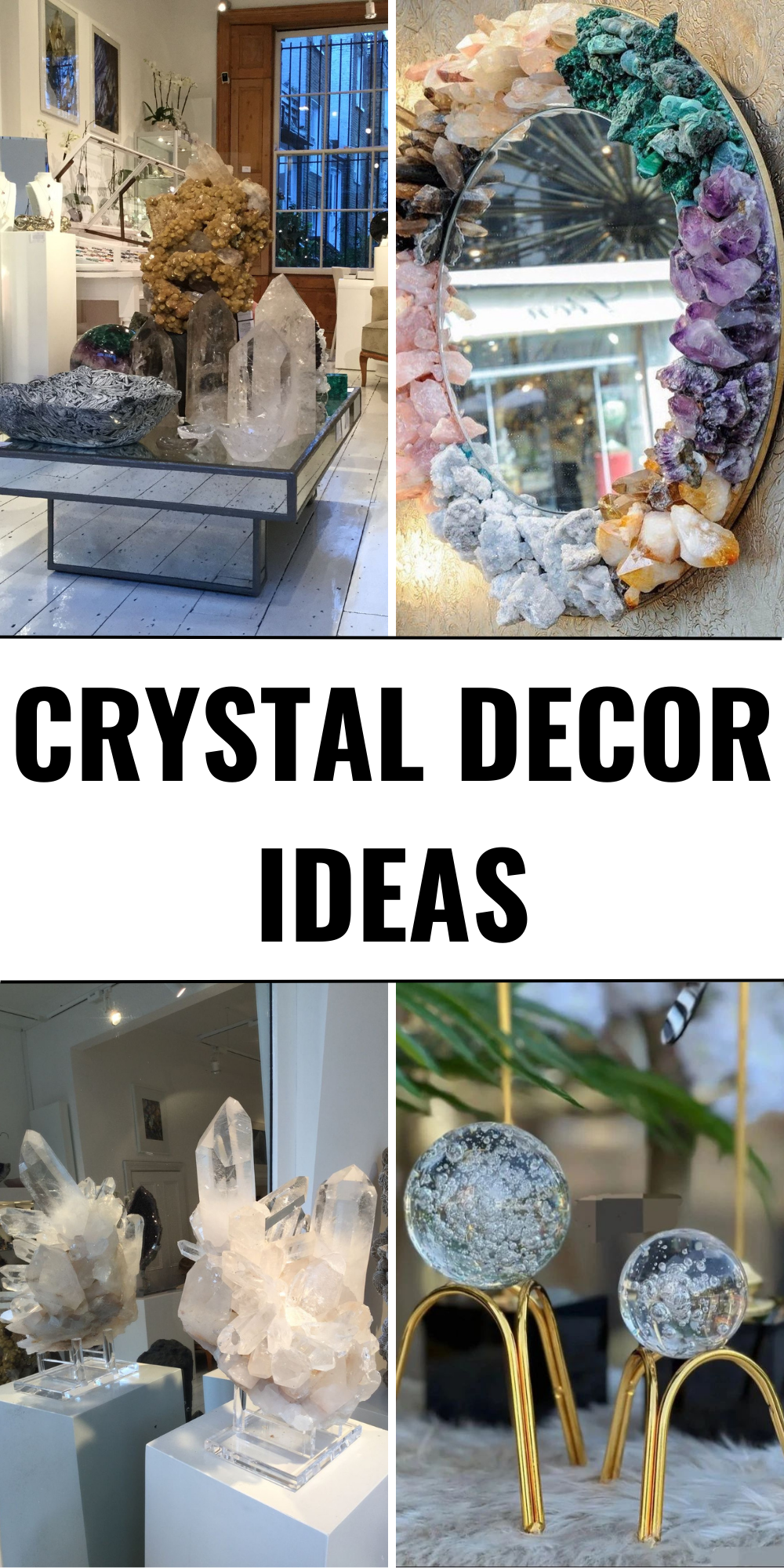 25 Crystal Decor Ideas to Transform Your Home with Elegance and Healing ...