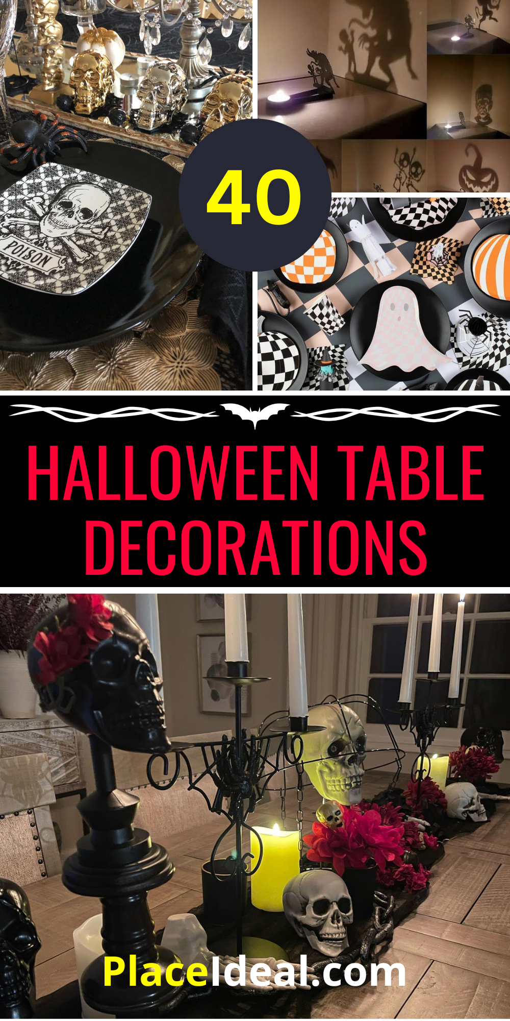 40 Halloween Table Decorations to Elevate Your Spooky Party with Classy ...