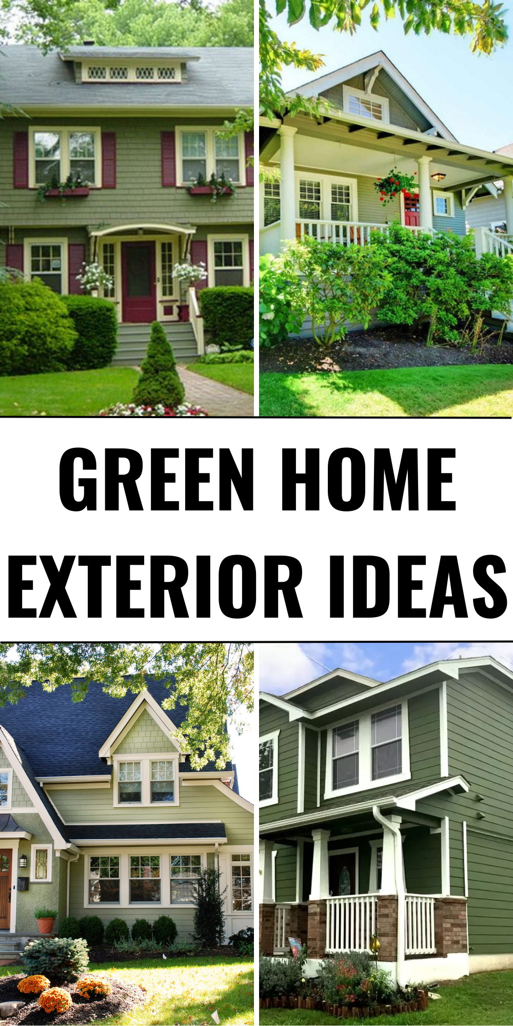 Image showcasing 31 Green Home Exterior Ideas: Stunning Paint Colors to Transform Your ...
