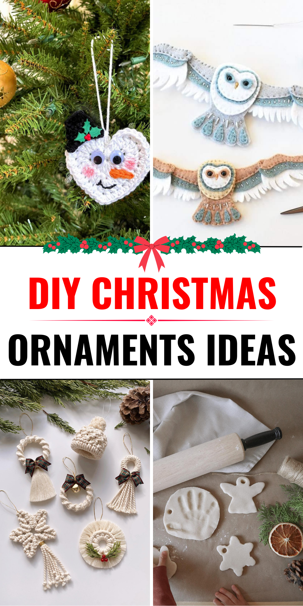 30 DIY Christmas Ornaments Ideas to Make Your Holiday Tree Shine: Easy ...