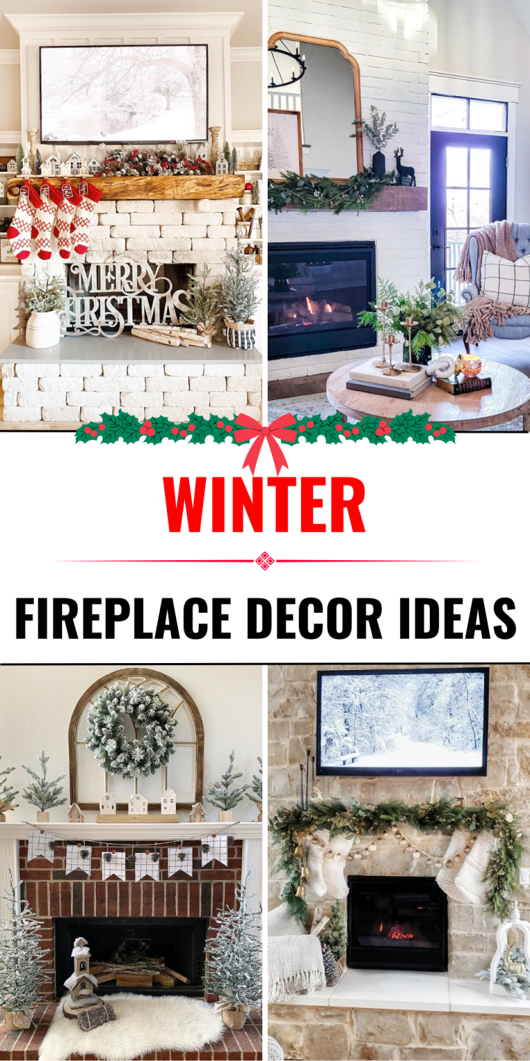 28 Winter Fireplace Decor Ideas to Create a Cozy, Festive, and Inviting ...