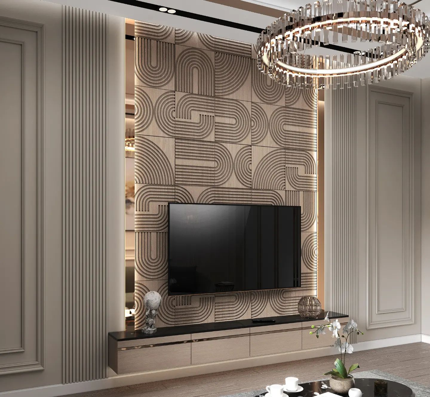 35 TV Wall Design Ideas for a Modern Luxury Living Room - Transform ...