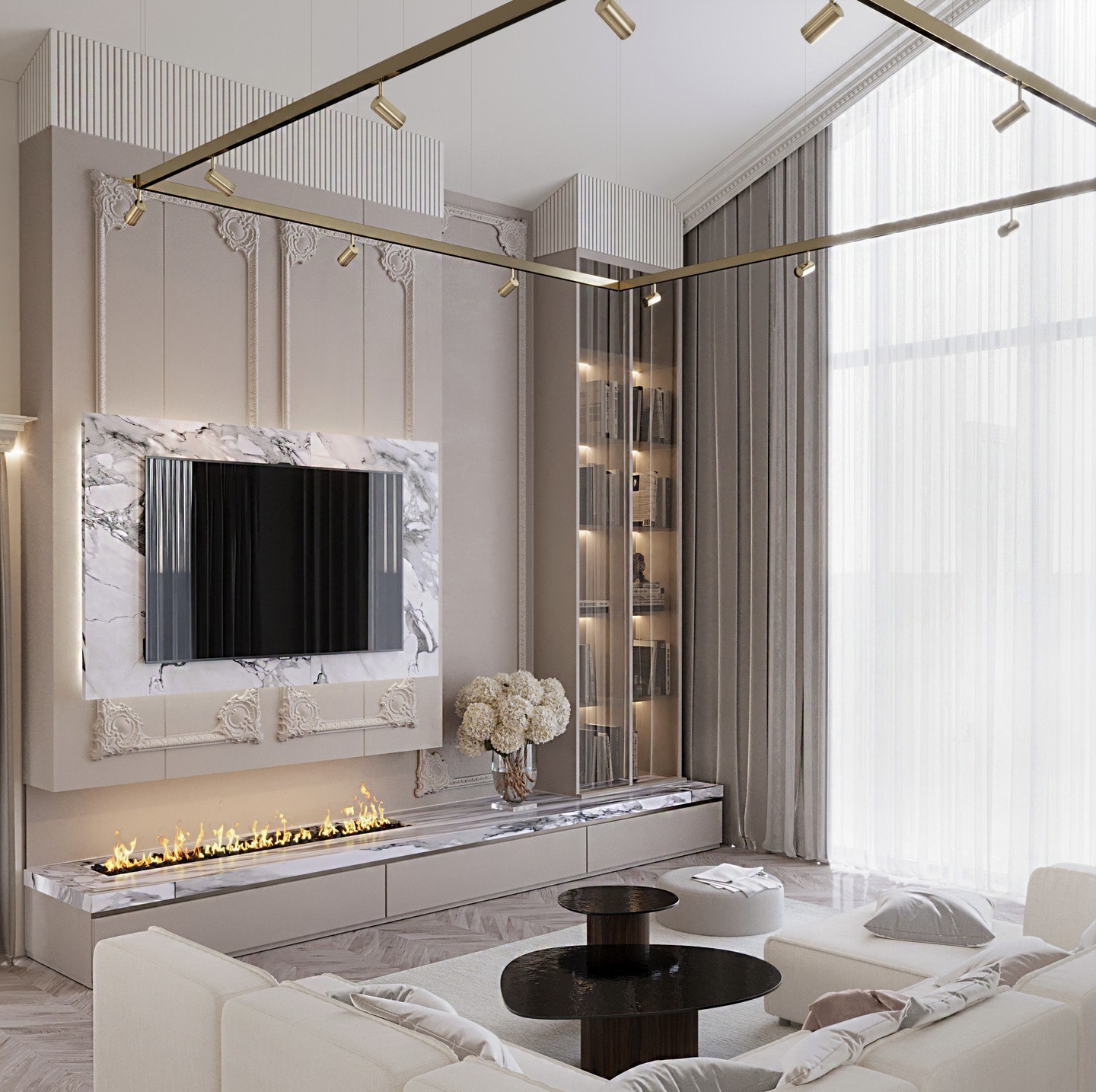 35 TV Wall Design Ideas for a Modern Luxury Living Room - Transform ...