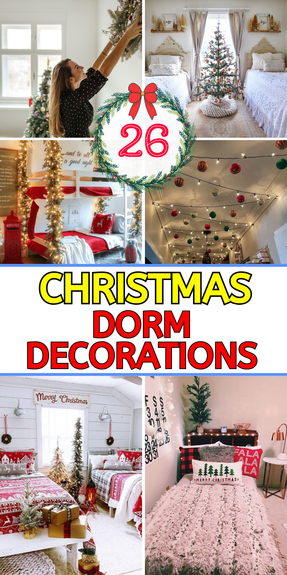 26 Christmas Dorm Decorations That Will Transform Your Space Into a ...