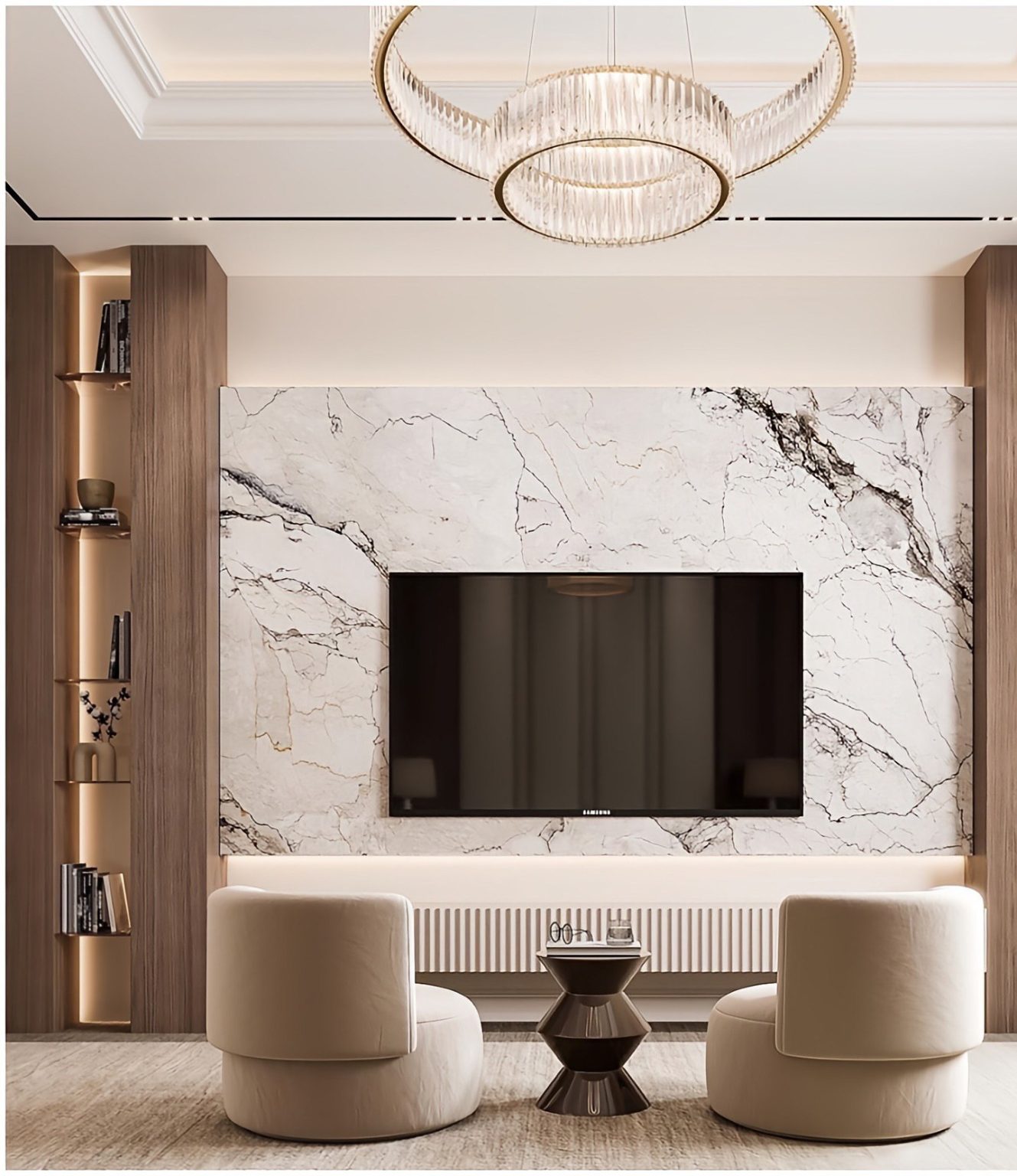 25 TV Console Decorating Ideas to Elevate Your Living Room with Modern ...