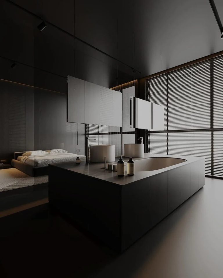25 Dark Bathroom Ideas: Inspiration for Modern Bathroom Design in Dark ...