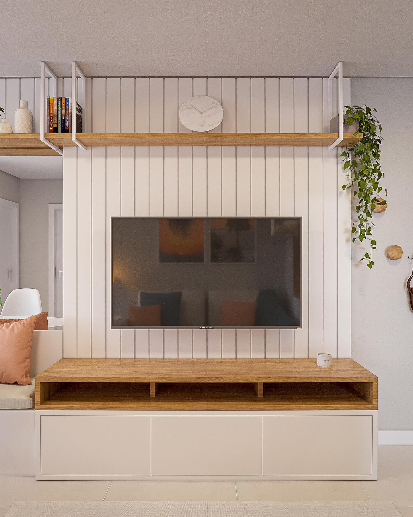 25 TV Console Decorating Ideas to Elevate Your Living Room with Modern ...