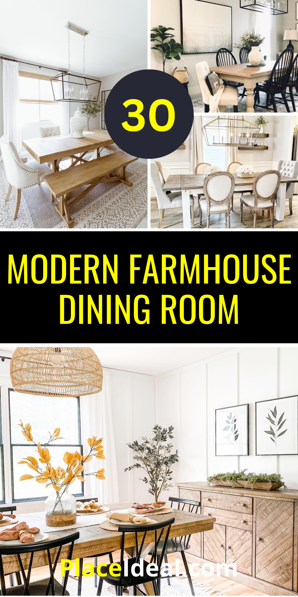 30 Modern Farmhouse Dining Room Ideas for a Cozy and Stylish Home ...