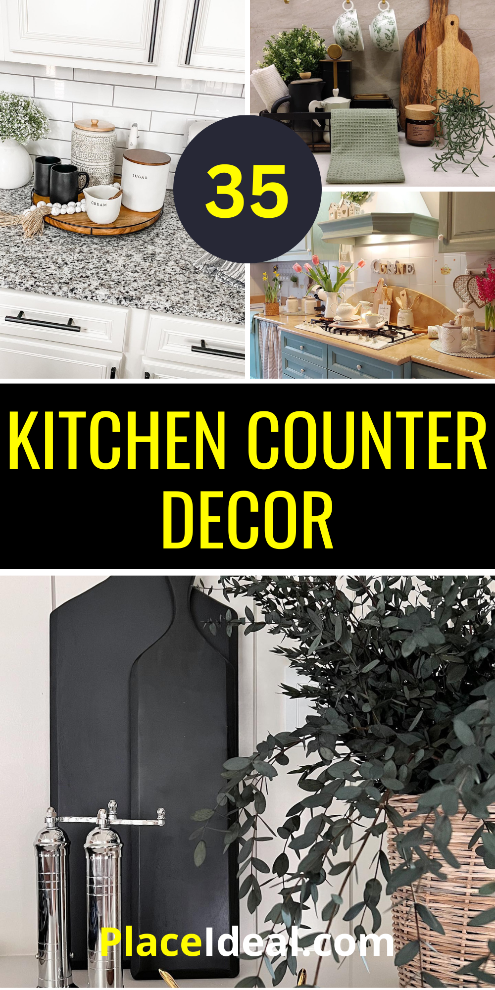 35 Kitchen Counter Decor Ideas: Simple, Modern, and Minimalist Designs ...