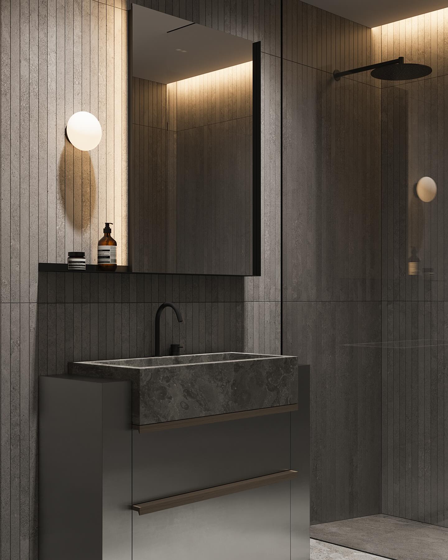 25 Dark Bathroom Ideas: Inspiration for Modern Bathroom Design in Dark ...