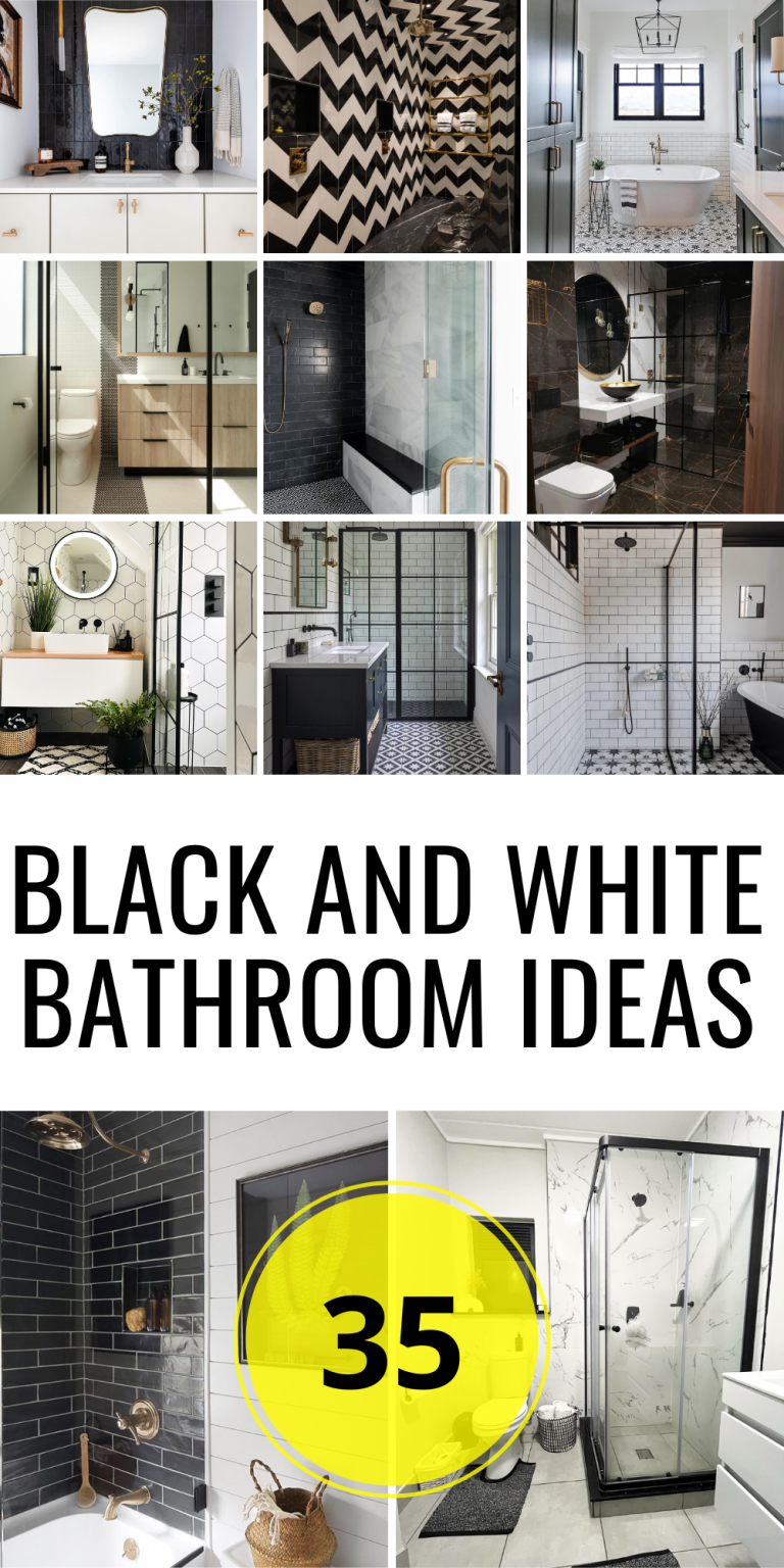 35 Black and White Bathroom Ideas: Stylish and Modern Designs for Every ...