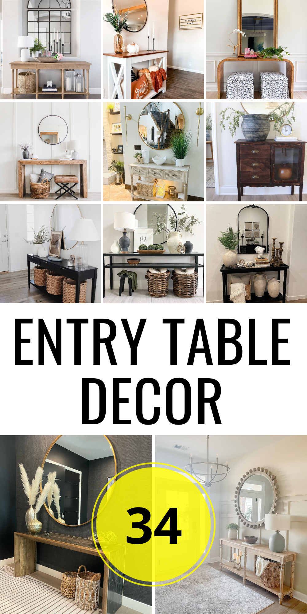 34 Stunning Entry Table Decor Ideas to Elevate Your Home's Style and ...