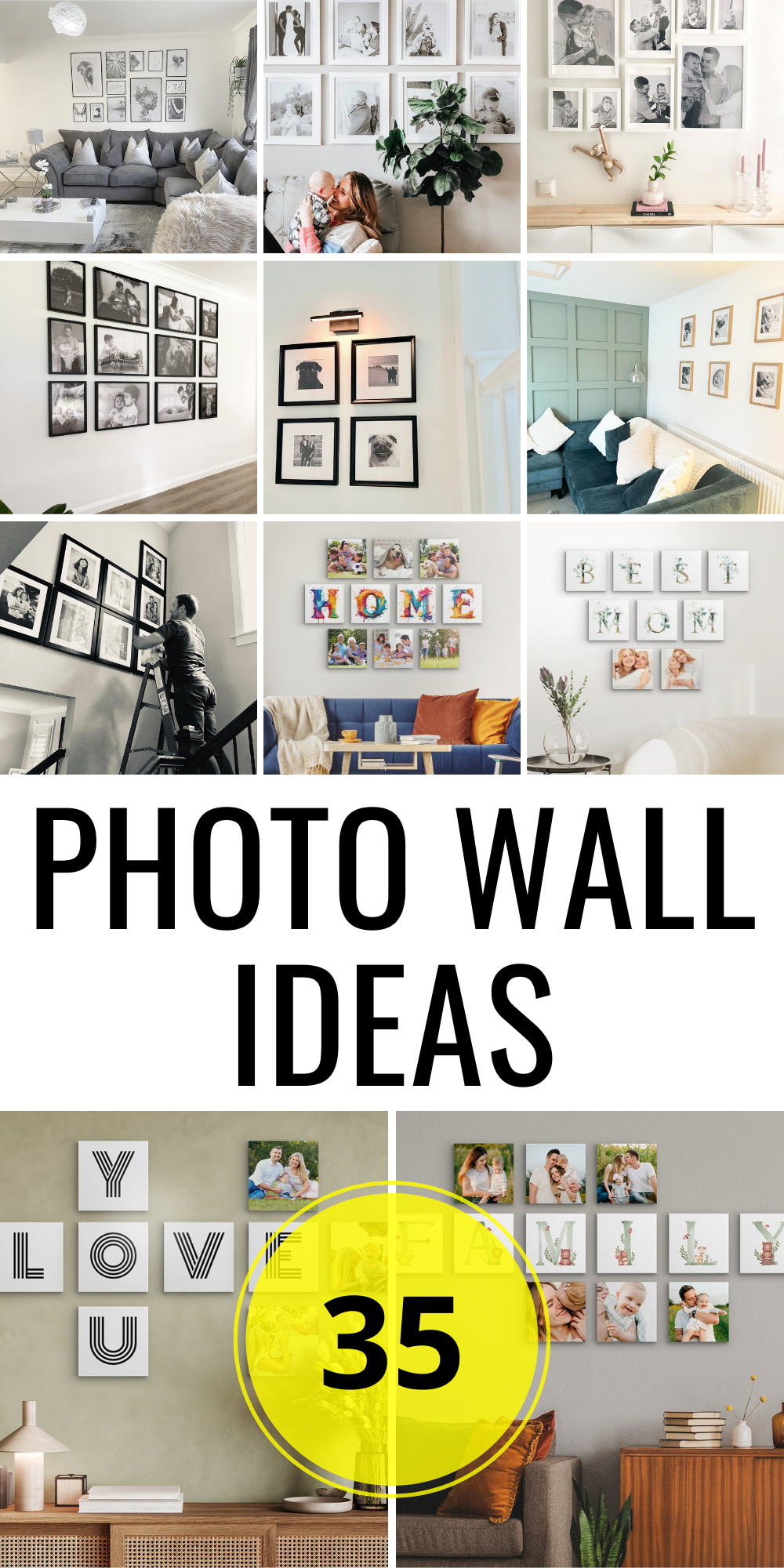 35 Photo Wall Ideas to Transform Your Home: Creative Displays for Every ...